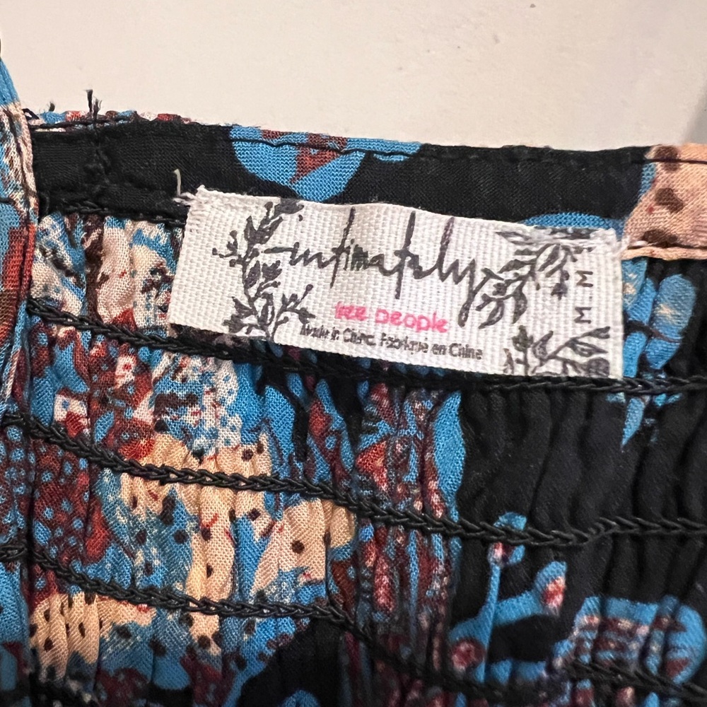Free People Colorful Smocked Maxi Dress
